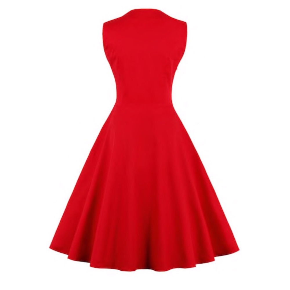 ➕ Vintage Style Fit & Flare Dress - Picture 3 of 6